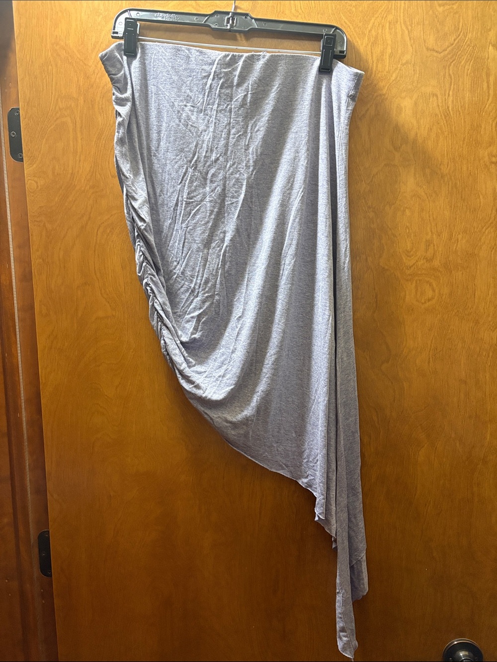 Charlotte Russe Lavender Asymmetrical Ruched Skirt